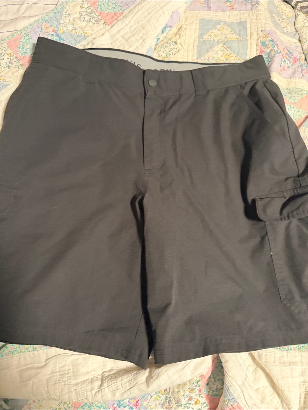 Orvis Black Men's Cargo Shorts with Side Pocket